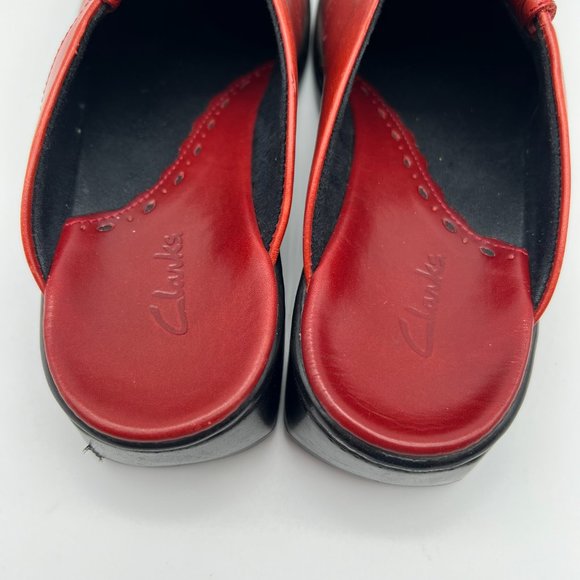 Clarks Clog Style Sz 6M Leather Upper - Picture 5 of 6
